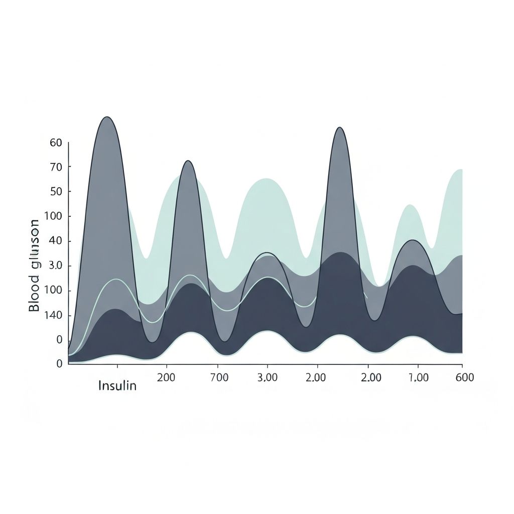Blood glucose and insulin fluctuation patterns